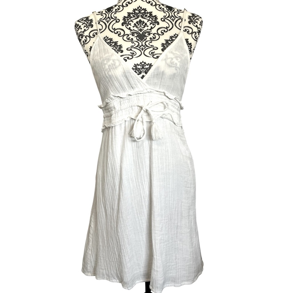 Roxy Elegant White Sleeveless Dress